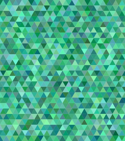 teal green triangle