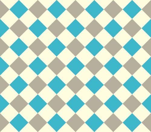 Teal And Beige Checkerboard Pattern