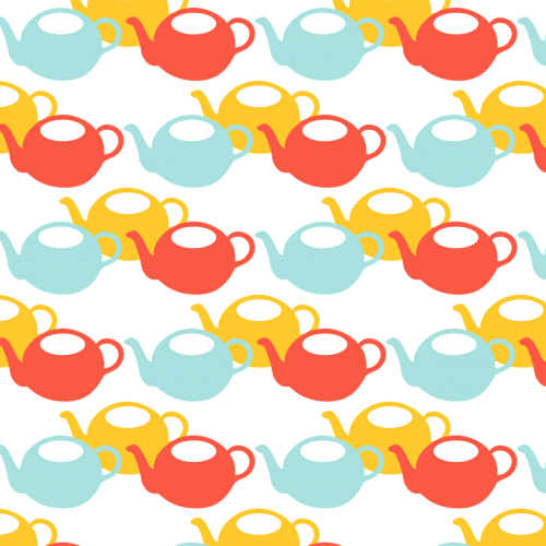 teapot pattern seamless