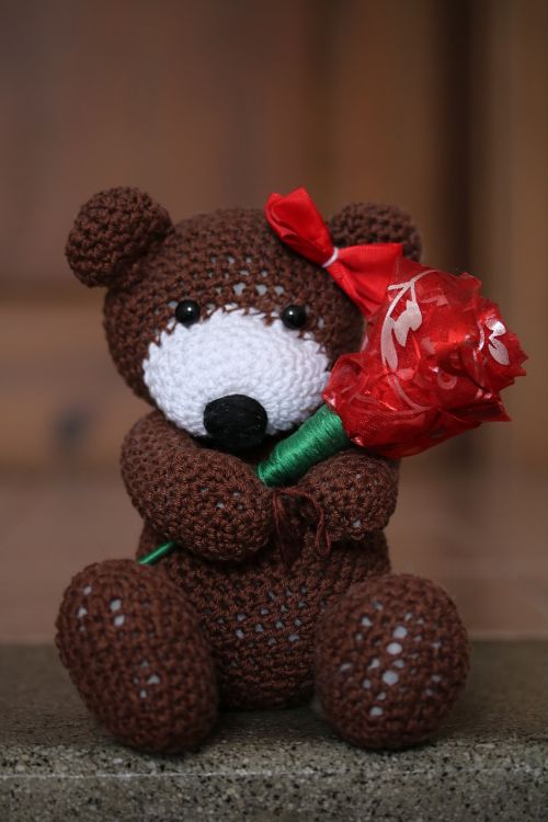 teddy bear crochet cute