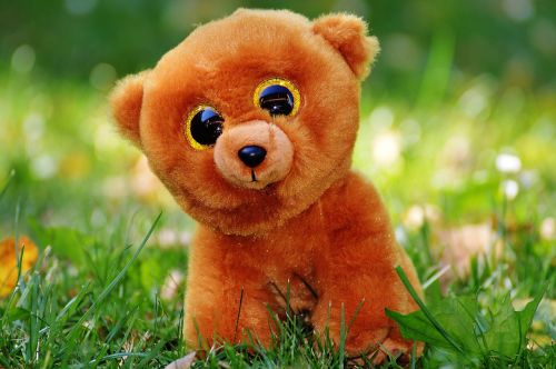 teddy bear glitter eyes stuffed animal