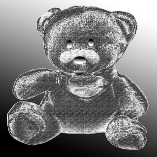 teddy bear plus pencil