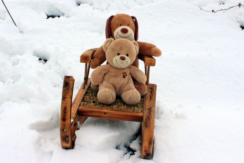teddy bears embrace stuffed animal