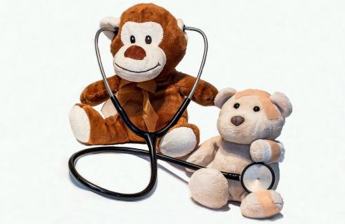 teddy bears ill stethoscope