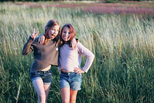 teenager  meadow  grass
