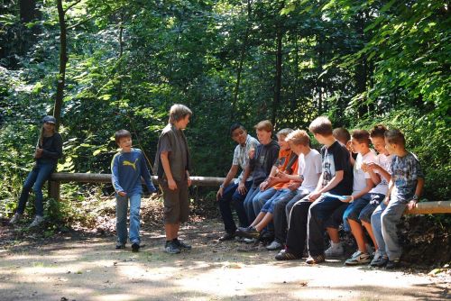 teenager youth forest