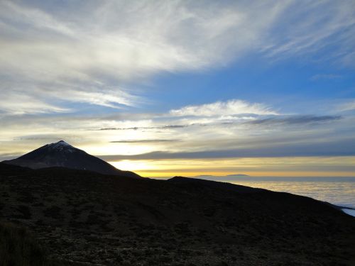 teide sunset sky