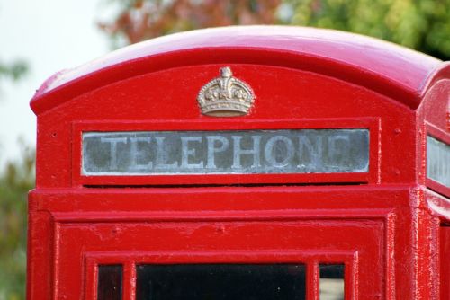 telephone telephone box red