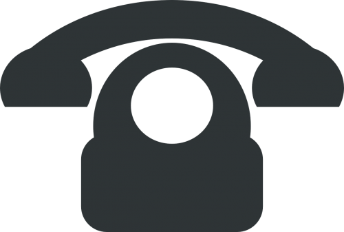 telephone silhouette pictogram