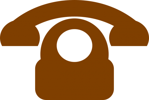 telephone pictogram dial plate