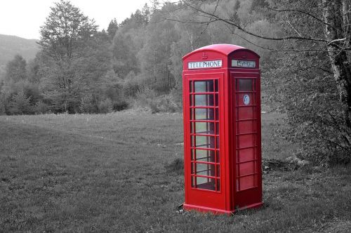 telephone booth the scenery phone