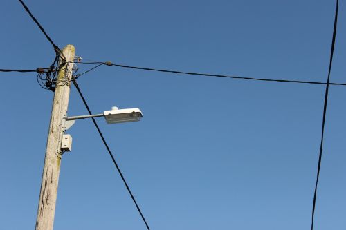telephone pole cable power line