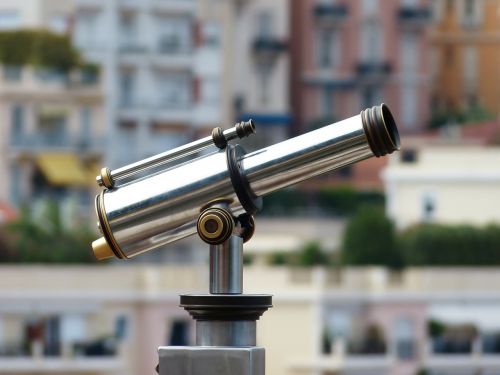 telescope by looking view