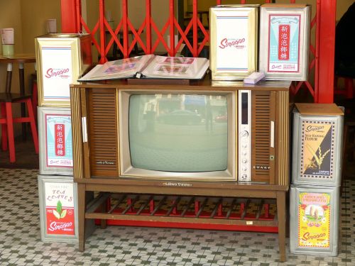 television vintage antique