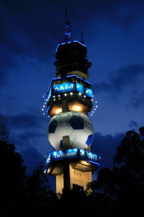 Telkom Tower With Soccer Ball Fifa