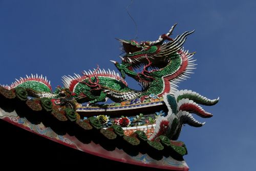 temple dragons asia