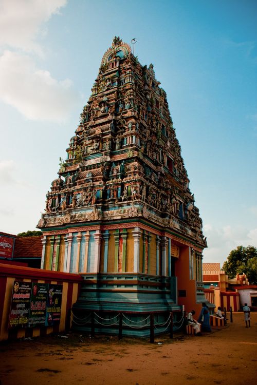 temple india colorful
