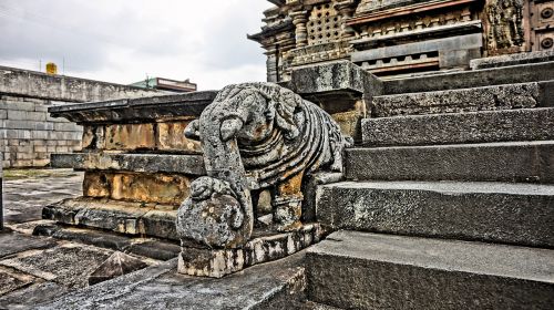 temple elephant carving