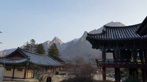 temple  republic of korea  korea