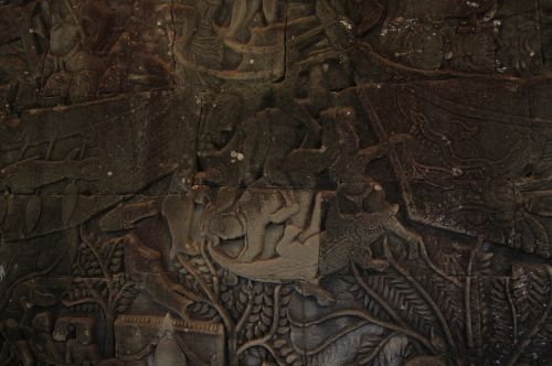 temple mural cambodia