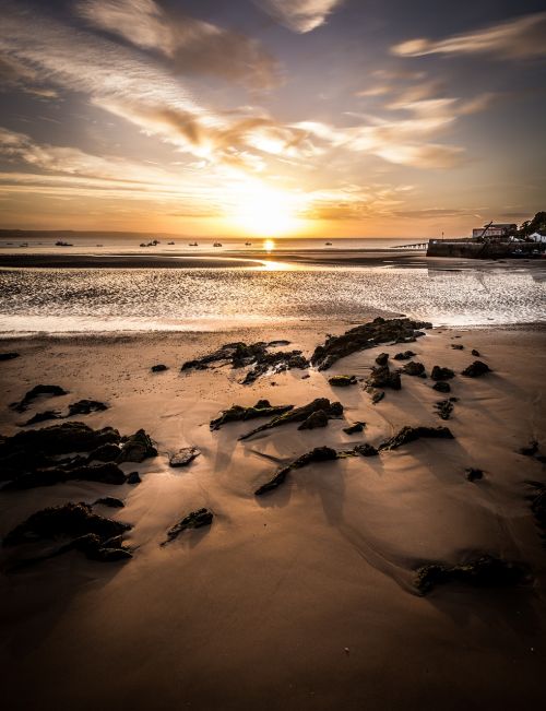 tenby sunrise seascape