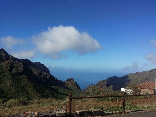 tenerife clouds landscape