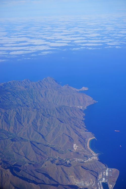 tenerife aerial view island