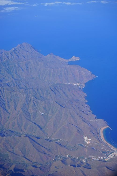 tenerife aerial view island