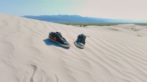 tennis shoes desert