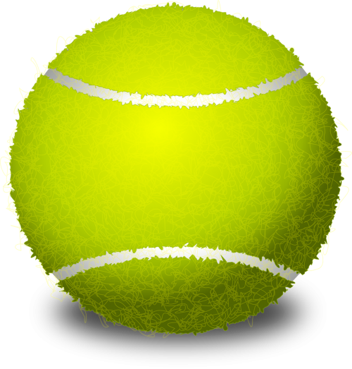 tennis ball ball round