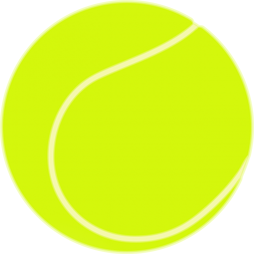 tennis ball sport yellow
