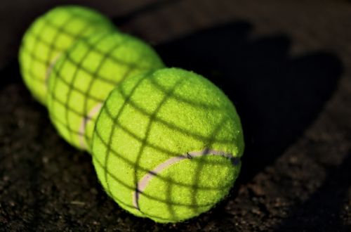 tennis balls sports shadows