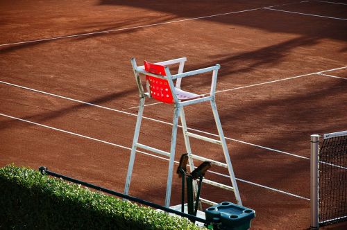 tennis court referee chair