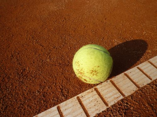 tennis court tennis yellow