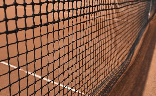 tennis net  tennis court  clay court