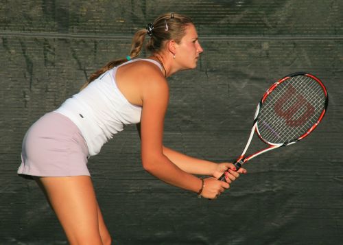 tennis player woman racket