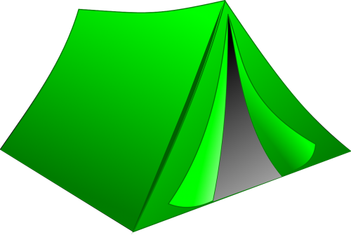 tent camping green
