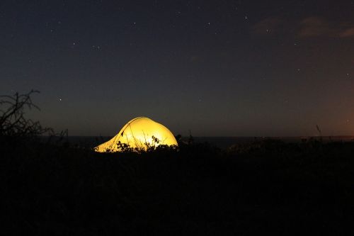 tent night nature