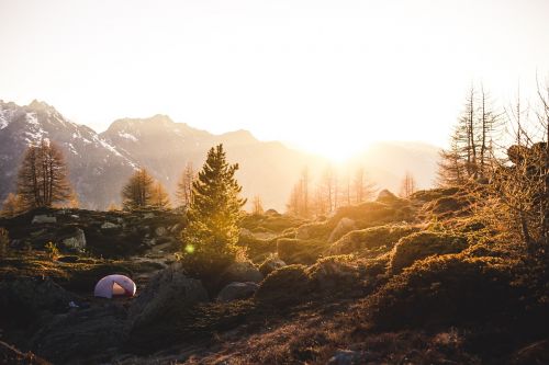 tent camping adventure