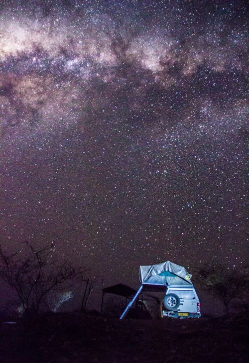 tent stars milky way