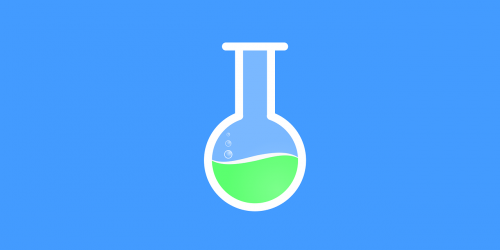 test tube chemistry green