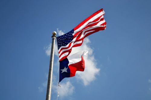 texas flag american flag houston