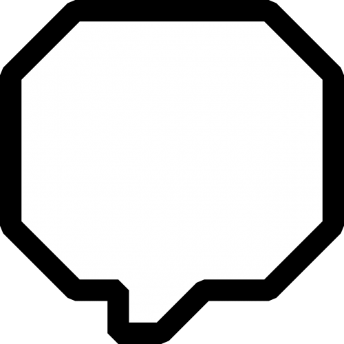 text balloon symbol