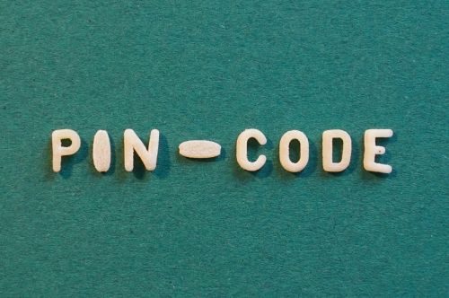 text pin code