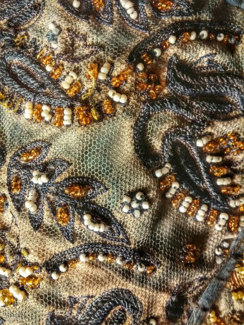 texture textile beads