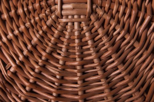 texture wicker basket brown