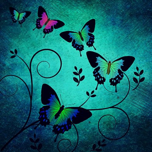 texture butterflies background