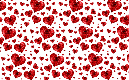 texture banner hearts