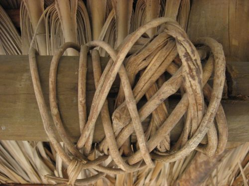 texture straw hut