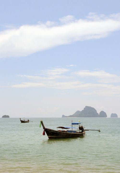 thailand boats shore